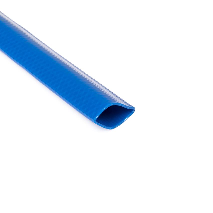 PVC Flachschlauch DN=20mm supreme mit zwei Schlauchschellen (L=50m)- Ablaufschlauch - Abflussschlauch
