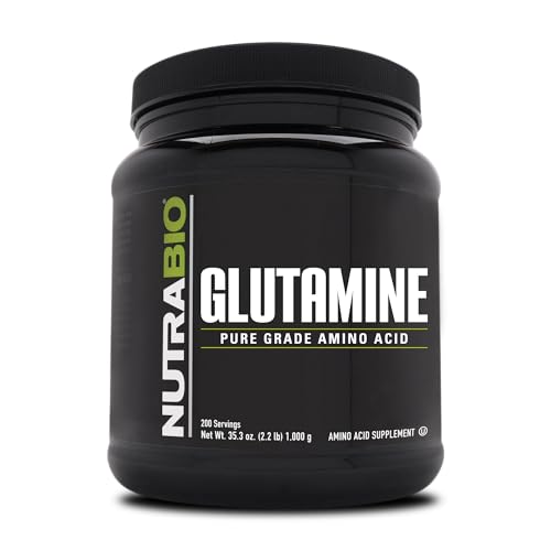 NutrBio L-Glutamine - 1000 Grams 200 servings
