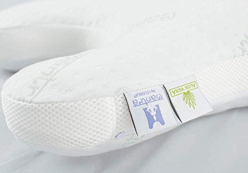 Lelekka Mantra slaapkussen tegen slaaprimpels voor buikslapers en zijslapers incl. 2 hoezen met lavendel- en aloë vera… - Afbeelding 8