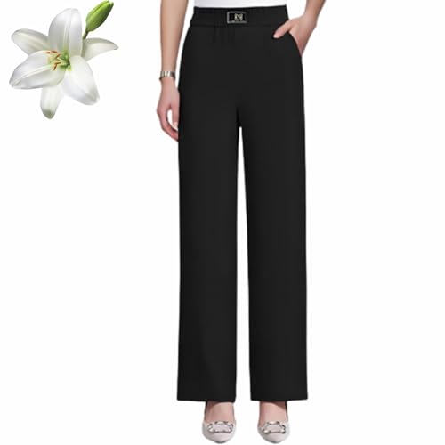 Pulisa Womens Pants, Linebalm Pants, Glamorease Perfect Drape High Rise Pull-On StretchPants, Waistband Senior Trousers