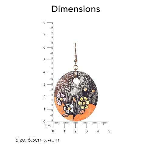 Image of Handcrafted Bohemian & Tribal Earrings for Women - Ethnic Brass, Floral & Festival-Inspired Statement Designs in Drop, Dangle, Hoop & Stud Styles