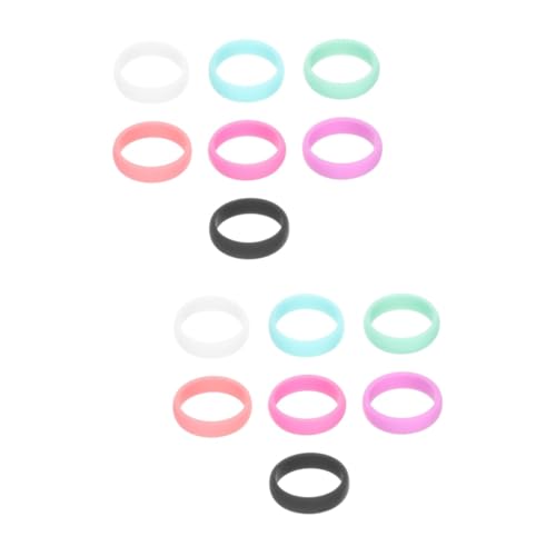 Anillos de silicona deportivos para mujer 14 piezas