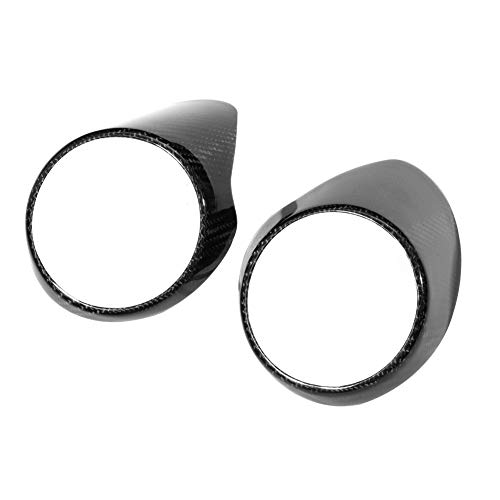 AYNEFY Embellecedor de la Cubierta de Ventilación Trasera de Fibra de Carbono, Accesorio Duradero para Ventilación de Aire Acondicionado para 17-19