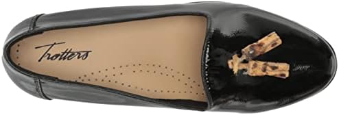 Trotters Women's Liz Tassel Loafer, Black Patent, 8.5 | Image 4