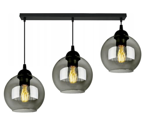 FKL DESIGN Home Deco Plafonnier Lampe suspendue Lampe murale Lampe de table Lampe suspendue Boule noir gris blanc Lampe de la série N100 différentes versions...