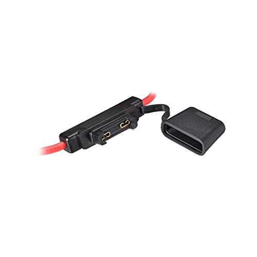 Uxcell Fuse Holder In-Line 8Awg Waterproof Fuse Holder Black For Fuse #TOP2