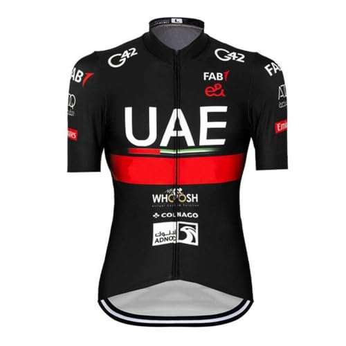 SGCIKER - SGCIKER 2024 Hommes de l'équipe du Circuit Mondial Pro Team UAE Cyclisme Maillot, Short Sleeve Respirant Cycle Shirt VTT Vélo vêtements Chemise (2XL)