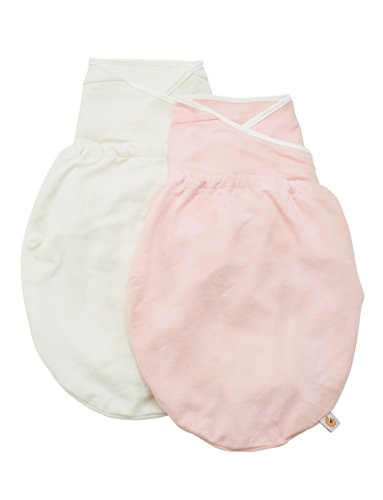 Ergobaby Schlaf Gut Puck Mich Sack, 2er Pack, Größe S/M, pink/natur