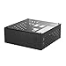 Price comparison product image Goodisory A01 Aluminum Mini-ITX HTPC Desktop Computer Chassis (Black Tempered Glass)