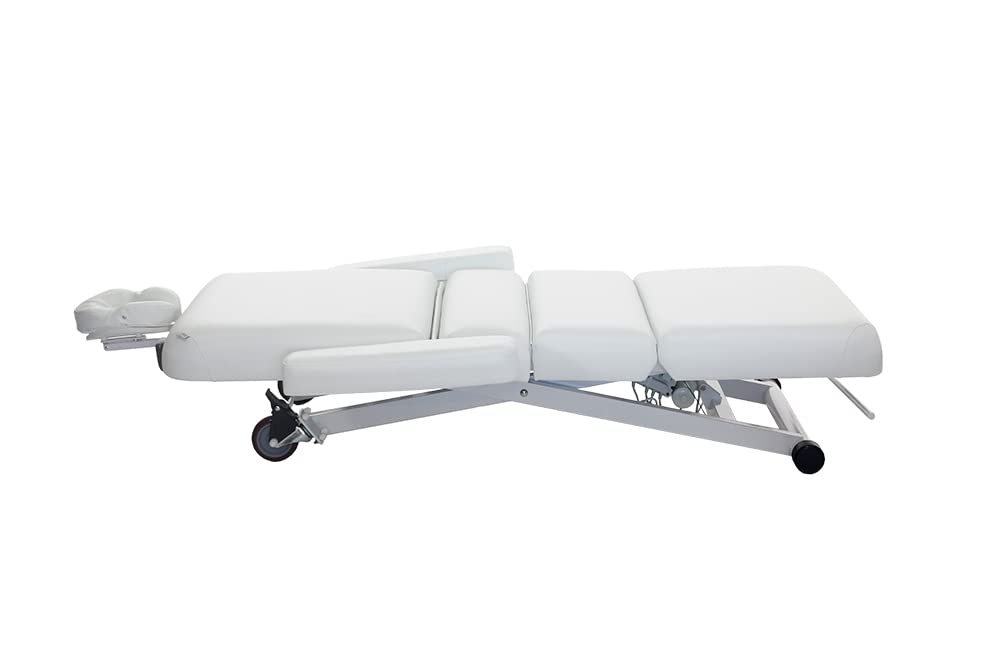 SKINACT Cleo Electric Spa Treatment Table, Facial Massage Bed ADA Compliant (White)