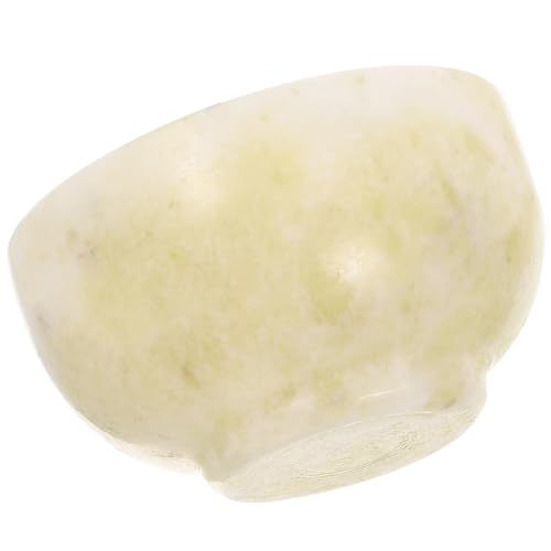 STOBAZA Ciotola per Sapone da Barba in Pietra Naturale Piccola Ciotola da Barba Antiscivolo Apertura Ampia Kit per la Cura della Pelle Uomo per Schiuma Ricca e Uso da Barbiere