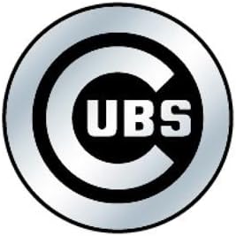 Emblema de auto de Chicago Cubs MLB plateado
