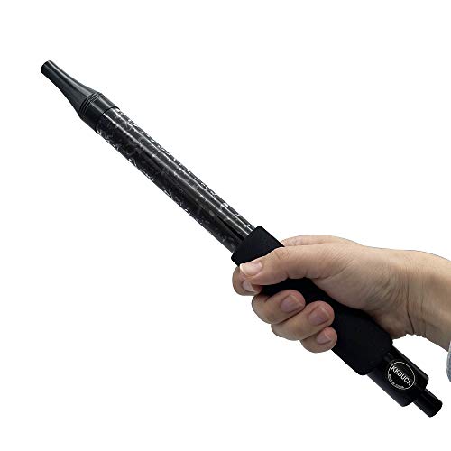 Kkduck Hookah Silicone Hose With Ice Mouth Tip Hookah Gelly Handle Shisha Pipe Hookah Ice Cool Accessories (Black) #TOP5