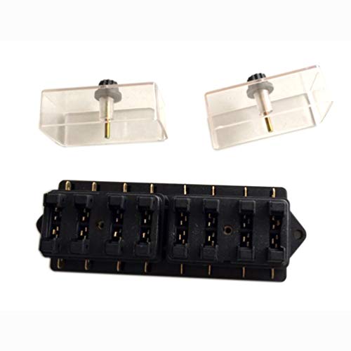 NICEXMAS Porta-Blocos de Caixa de Fusíveis Ato Padrão de 8 Vias para Caminhões de Carro 12V 24V Aces