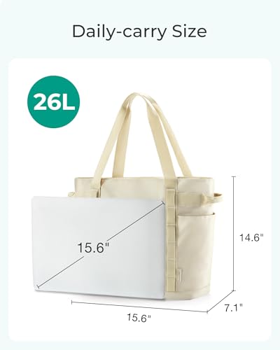 Bagsmart Tote Bag For Women, Travel Gym Tote Bag With Laptop Compartments thumb #3