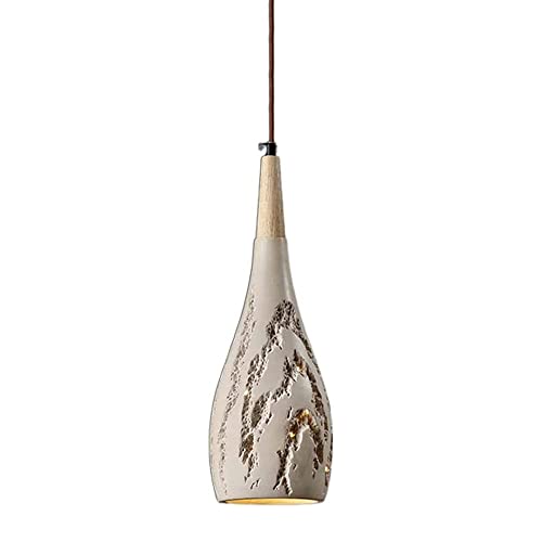 Luminaires intérieurs minimalistes et lampe suspendue béton ciment E26