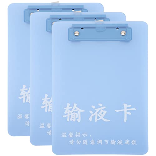 Cabilock 3PCS A5 Hospital Infusion Bottle Information Recording Board Board Board