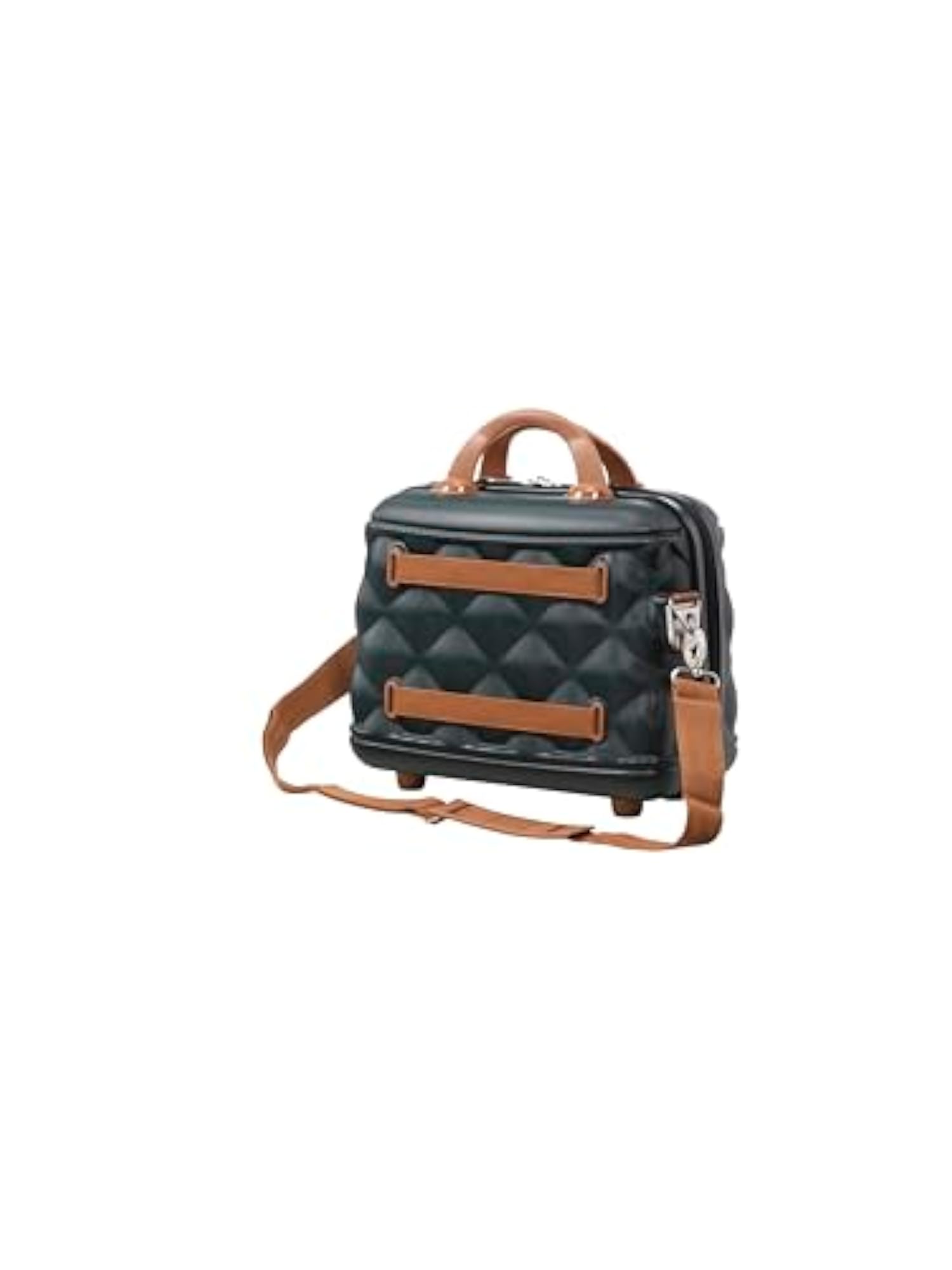 Indulging Dark Green Vanity Case, Hardsided Cosmetic Box