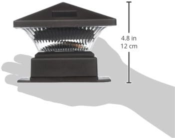 Westinghouse 4 x 4 Pagoda II Solar LED Post Cap Light (1 Pack, Remington Bronze)