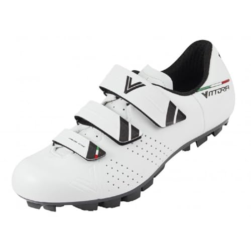 Vittoria Rapide MTB Cycling Shoes (White, EU 43 US 9 UK 8 ½)