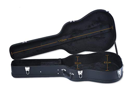 KEPOHK Étui noir de 41″pour guitare acoustique classique Boîte de guitare acoustique de poche personnalisée Étui rigide noir - Les Beatles, Paul McCartney, John Lennon, RIngo Starr, George Harrison KEPOHK Étui noir de 41"pour guitare acoustique classique Boîte de guitare acoustique de poche personnalisée Étui rigide noir – Image 3