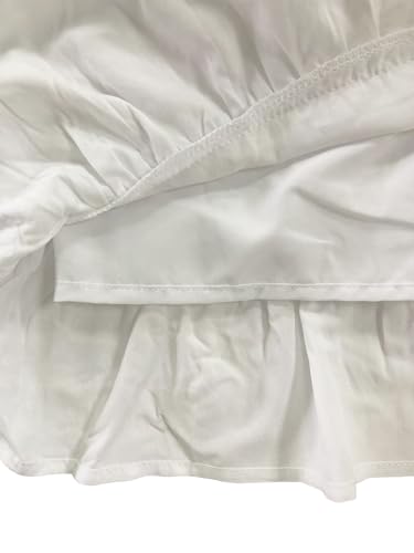 Tube Top Dress for Women Summer Solid Strapless Mini Dresses, Off The Shoudle Ruffle Beach Dress - Image 7