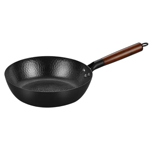 Wok con fondo redondo sin tapa para cocinar