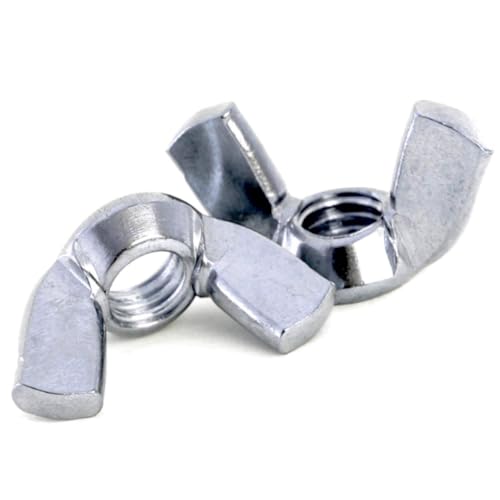 TA-VIGOR 10Pcs Wing Nuts, M10 Butterfly Nut, DIN 315 Zinc Plated Steel Hand Twist Tighten Fasteners for DIY Tools, Electronic Devices Hardware, Automotive, Wood Products