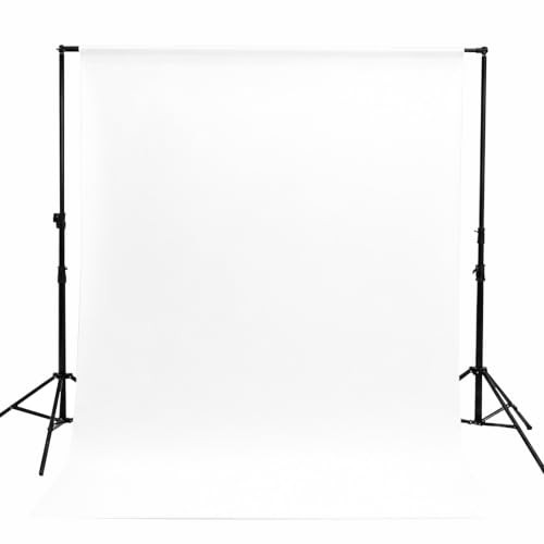 Kate 8ftx10ft White Photography Backdrop Solid White Photo Background for Portrait, Seamless Pure Backdrop for Photo Booth Studio Photography