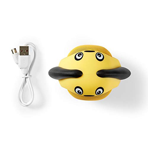 NEDIS Animaticks Bluetooth Speaker with 3H Playtime, Hands-Free Calling & Dusty Dog Design, Yellow - Image 4