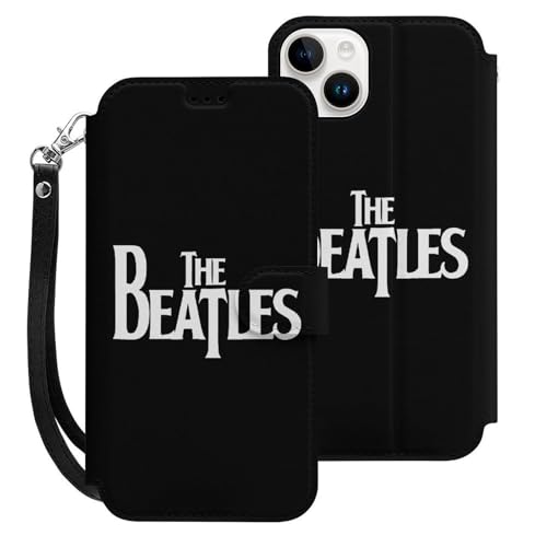 ザ・ビートルズ iPhone15 Plus用ケース 手帳型 財布型 スマホケース カード収納 PUレザー おしゃれ アイフォン15 Plus用ケース 全面保護 マグネット式 耐衝撃 脱着簡単