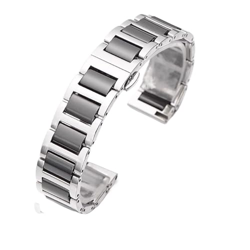 Bracelet de montre en céramique et acier inoxydable haut de gamme