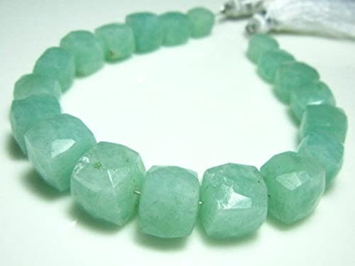 Amazonite Faceted Cube briolettes pour fabriquer vos bijoux d'été