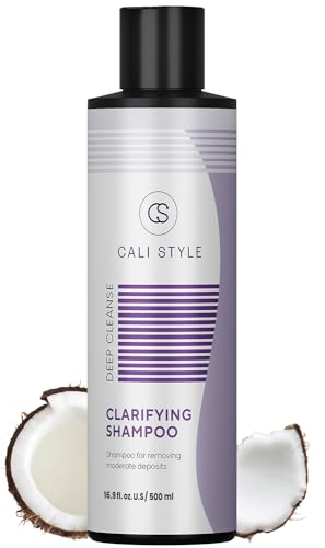 Cali Style Clarifying Shampoo | Deep Cleansing for All Hair Types | Removes Buildup, Dirt & Grease | Unclogs Pores | Paraben & Sulfate-Free | Improves Scalp Health (16.9 Fl. Oz)