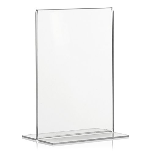 Présentoirs publicitaires DIN A6, supports, présentoirs en format vertical, présentoirs de table en PLEXIGLAS original