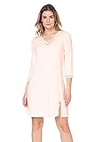e.FEMME Damen Nachthemd KAJA 76 aus Viskose mit Elasthan (48, Lachs)