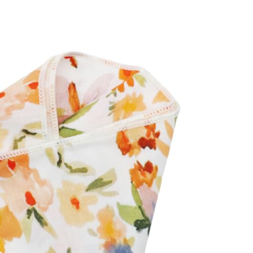 Image of Floral Pocket Squares for Men with Holder Printed Flower Mens Handkerchief Cotton Suit Pocket Hanky for Wedding