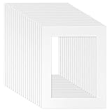 STARVAST Conservation Passepartout Karton 2 mm | 20er Set | Außenformat 30x40 cm für Bildformat 21 x 29,5 cm (DIN A4) | Reinweiß (hellweiß) | Glatte Oberfläche
