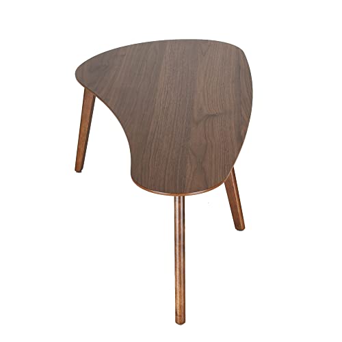 Zenvida Madison Mid Century Modern Coffee Table, Walnut Finish #TOP5