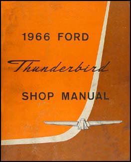 Paperback 1966 Ford Thunderbird Repair Shop Manual Original Book