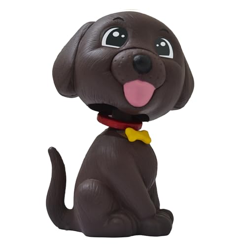 Image of AUGEN Cute Dog Brown Bobblehead for Car Dashboard, Office Desk & Study Table (Pack of 1)