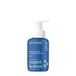 ATTITUDE Foaming Hand Soap for Kids, EWG Verified, Dermatologically Tested, Plant- and Mineral-Based Ingredients, Vegan, Blueberry, 295 mL