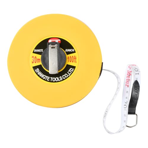 Larga Cinta de Medida Herramientas, Cinta Métrica de Fibra de Vidrio, Fibra de Vidrio de Medición Regla, Cinta Metrica 30 Metros, Métrica de Fibra Vidrio Reglas, para Topografía de Edificios