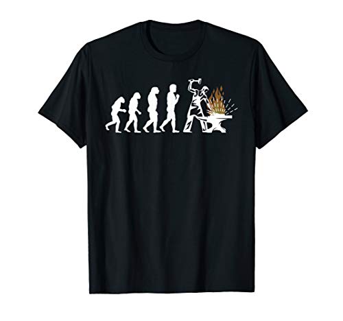 Evolution Blacksmith Shirt Blacksmithing Knifemaker Gift Tee