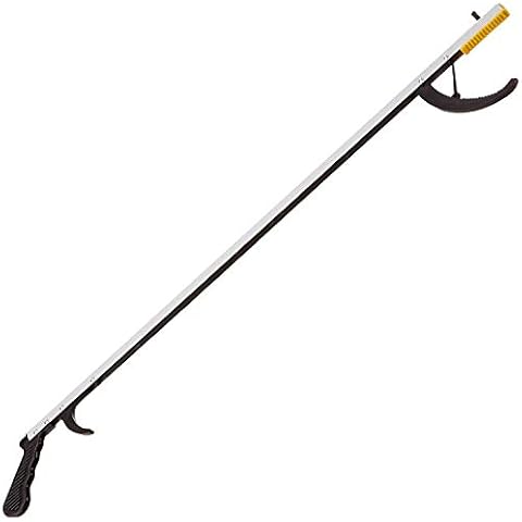 DMI Reacher Grabber Tool for Elderly, Disabled or After Surgery Recovery, Claw Grabber, Reaching Assist Tool, Trash Picker, Hand Gripper, Arm Extension, 32 Inches, Non Folding, Magnetic Claw Cover