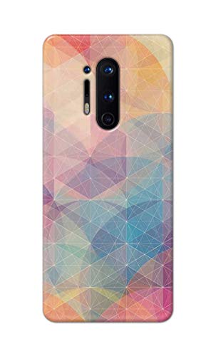Image of Printed Hard Back Cover Case for OnePlus 8 Pro Back Cover (Crumpled Paper Design) -1803