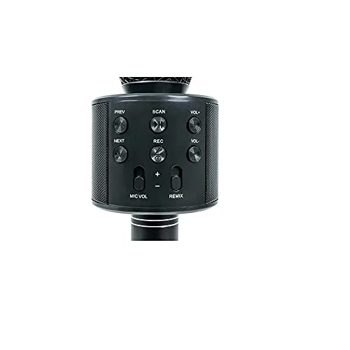 Microfone Ws 858 Bluetooth Karaokê Black