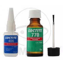 KLEBSTOFFSET FÜR KUNSTTOFFE 406 / 770 - 557.40.90 - LOCTITE Kunststoff Klebeset 406 / 770 - 100 gr. 246 76 -