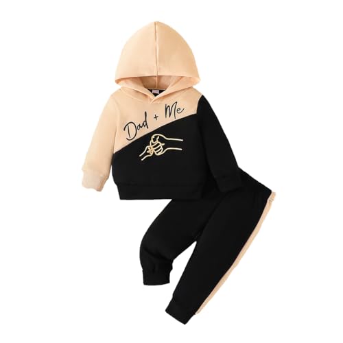 LUVCES Baby Jungen Herbst Frühling Outfit Set Langarm Buchstaben Print...