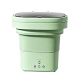 Tragbar, zusammenklappbar und leise, 6 Liter, Mini-Waschmaschine, für Kleidung, Unterwäsche, Bad, Hausreinigung, Camping, Reisen, Apartments und Schlafzimmer